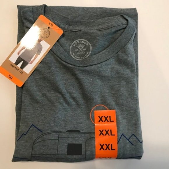 Voyager Graphic Shirt Grey Heather Size XXL - Picture 1 of 2